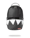 BLACK HALF CHECK SHARKS IN PARIS BACKPACK (ONE OF ONE)