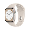 Apple Watch Series 8 GPS+Cell 45mm Starlight Aluminum Case - Starlight Sport Band  - M/L - MNVQ3LL/A