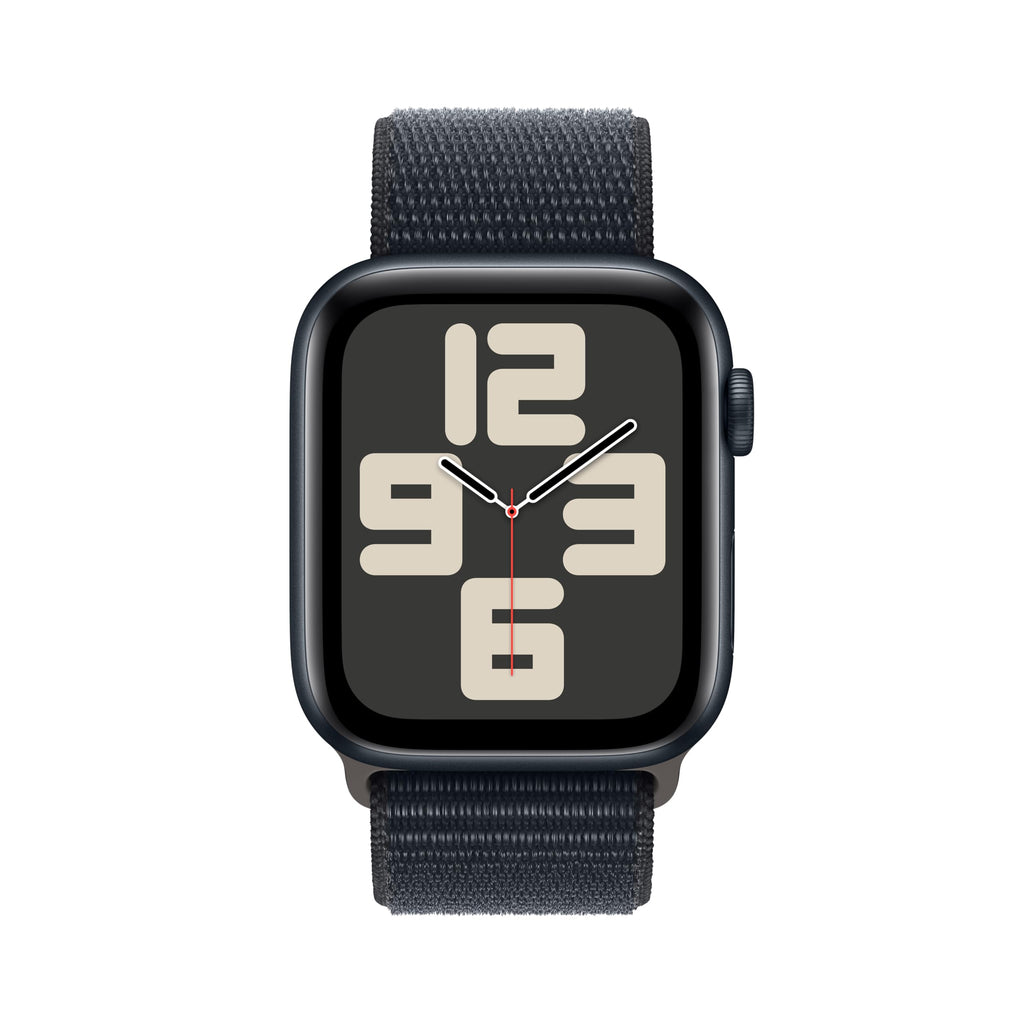 Apple Watch SE 2nd Generation (GPS + Cellular) 44mm Midnight Aluminum Case with Midnight Sport Loop