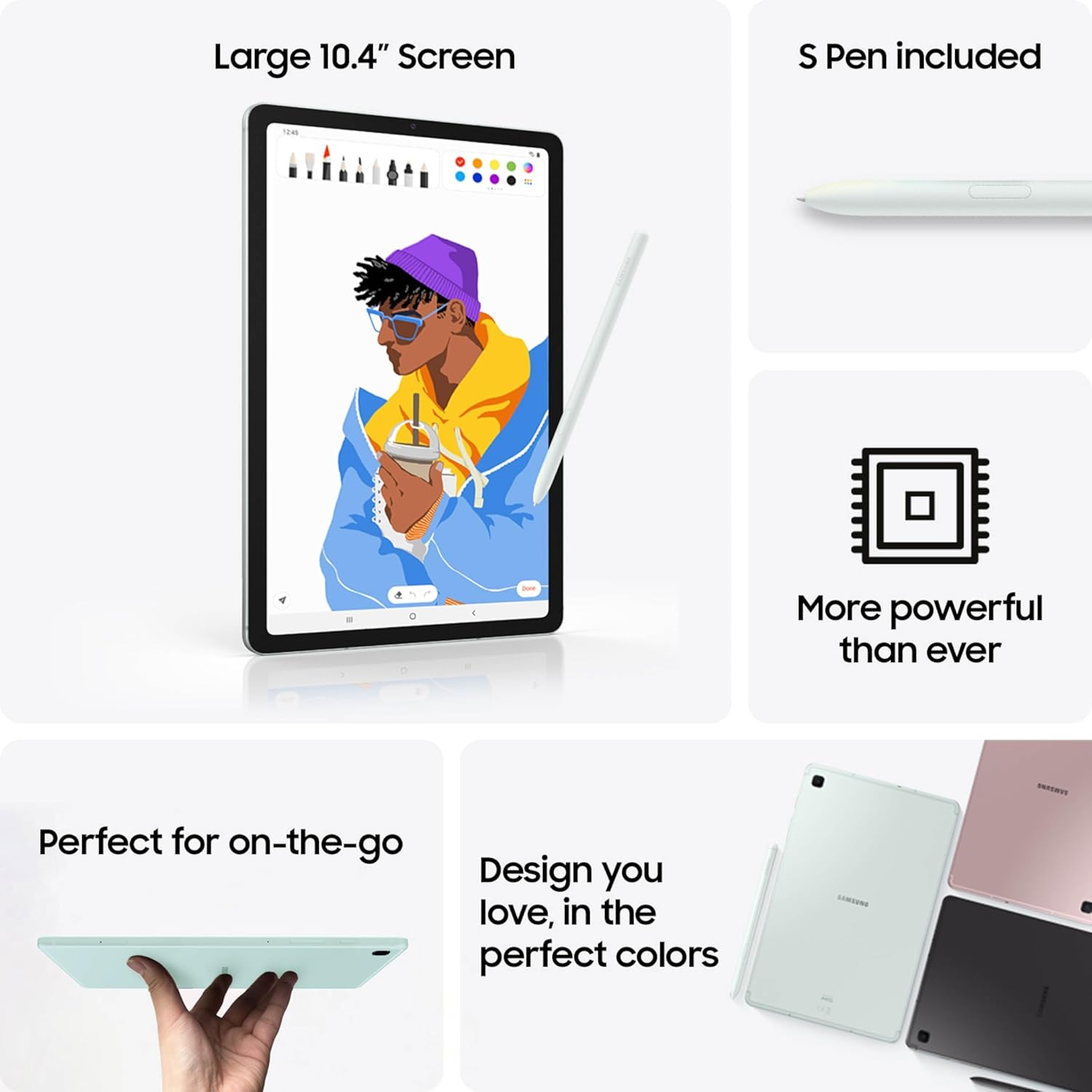 Samsung Galaxy Tab S6 Lite (2024) ? 10.4" ? Wi-Fi ? 128GB ? Chiffon Rose ? SM-P620NZIEXAR