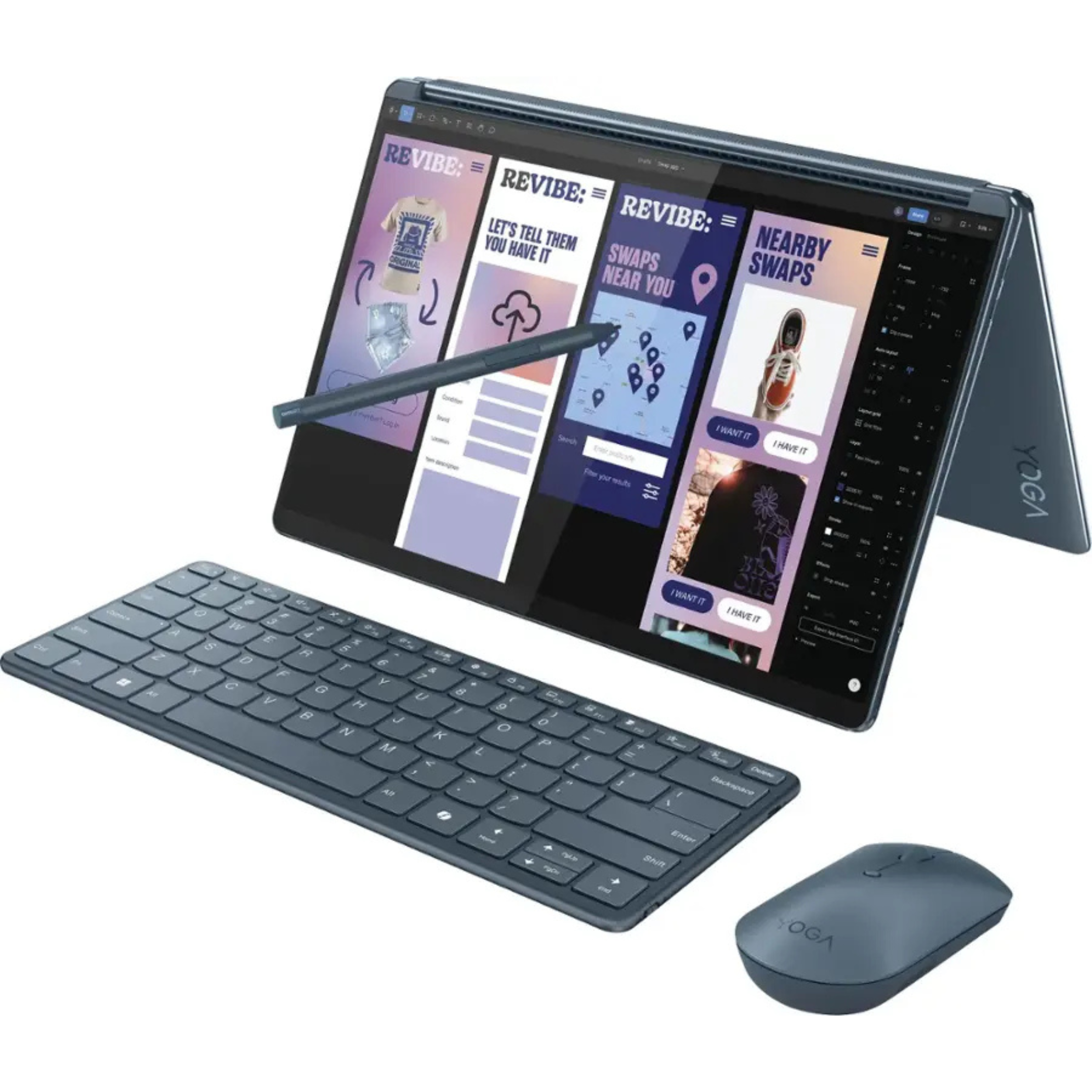 Lenovo Yoga Book 9 13IMU9 - 2.8K Touch - Ultra7-155U - 16GB RAM - 1TB SSD - Blue-W/All Accessories