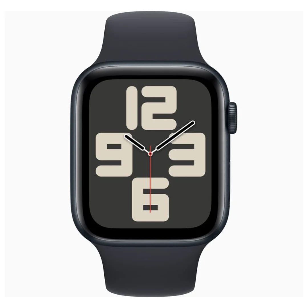 Apple Watch SE (GPS, 44mm) - Space Grey Aluminium Case with Midnight Sport Band - Regular - MKQ63LL/A