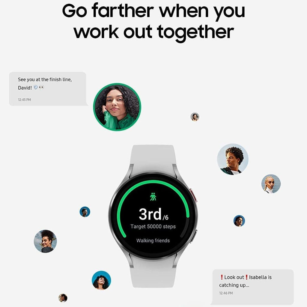 Samsung Galaxy Watch4 Aluminum Smartwatch 44mm BT Silver - SM-R870NZSAXAA
