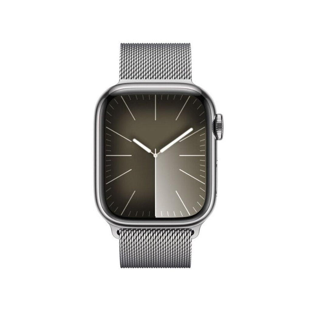 Apple Watch Series 9 (GPS + Cellular) 41mm Silver Stainless Steel Case w/ Silver Milanese Loop ? MRJ43LW/A