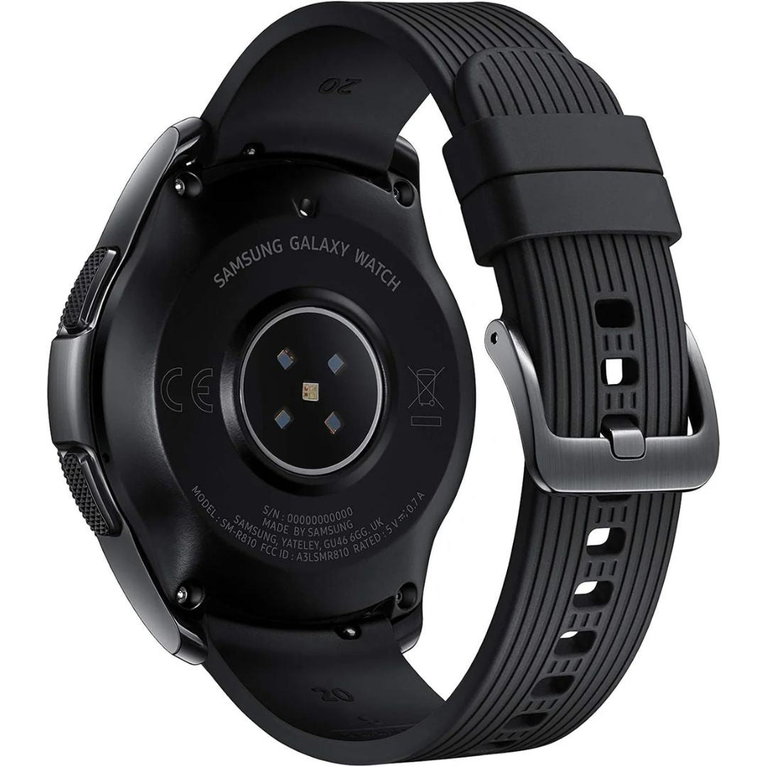 Samsung Galaxy Watch 42mm 4G LTE Stainless Steel Midnight Black SM-R815UZKAXAR