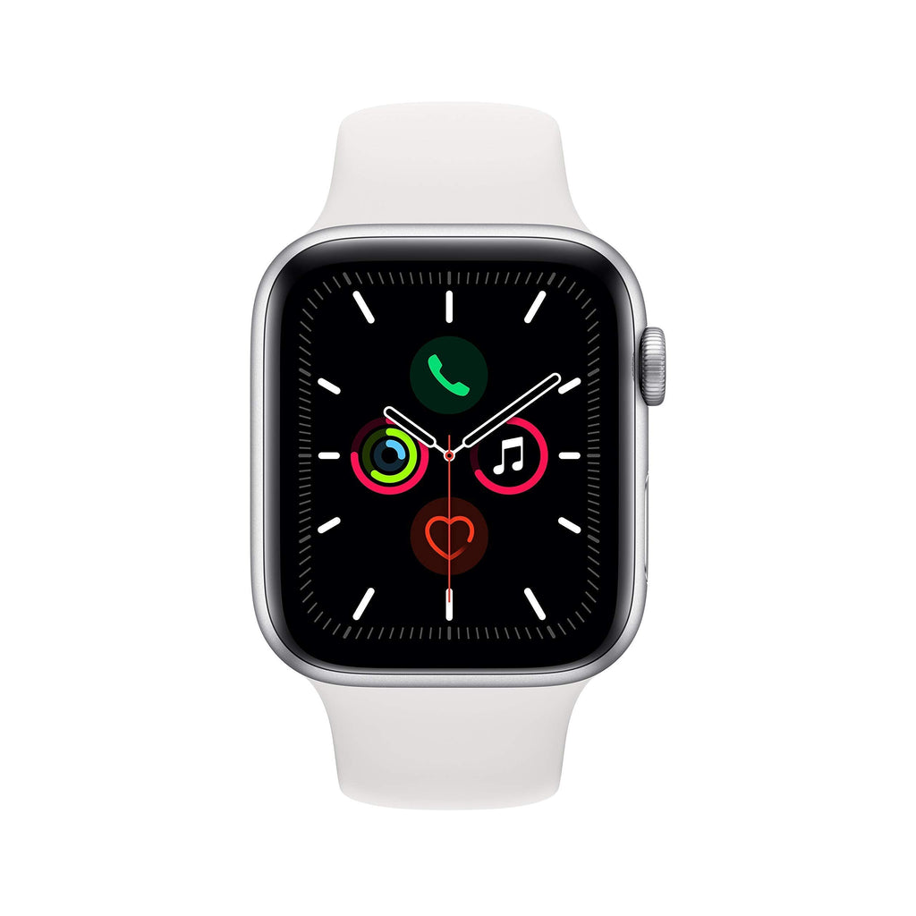Apple Watch Series 5 44mm Silver Aluminum White Sp Band GPS - MWVD2LL/A
