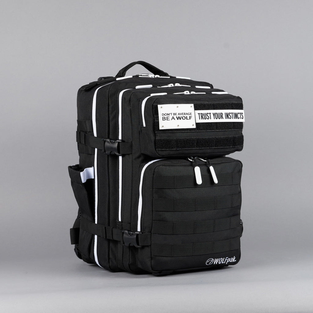 35L Backpack Alpha Black White Accents