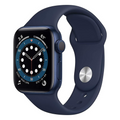 Apple Watch Series 6 (GPS + Cellular, 44mm) - Blue Aluminum Case with Deep Navy Sport Band - M07J3LL/A