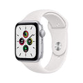 Apple Watch SE (GPS) 44mm Silver Aluminum Case with White Sport Band - MYDQ2LL/A