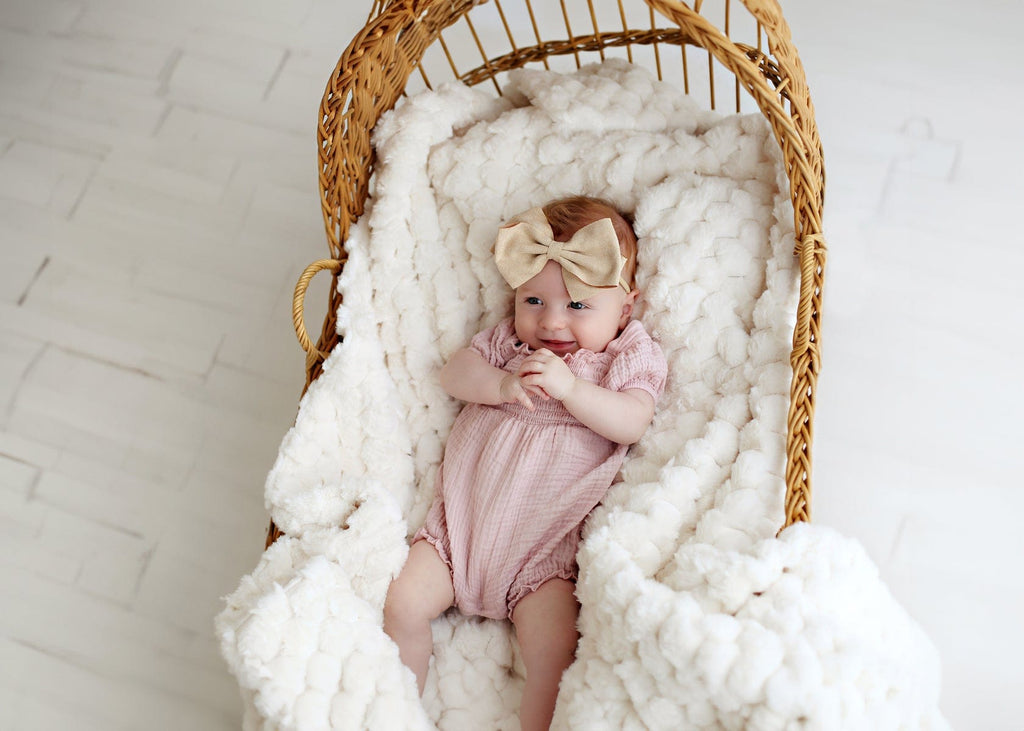Belgian Waffle Cream Blanket