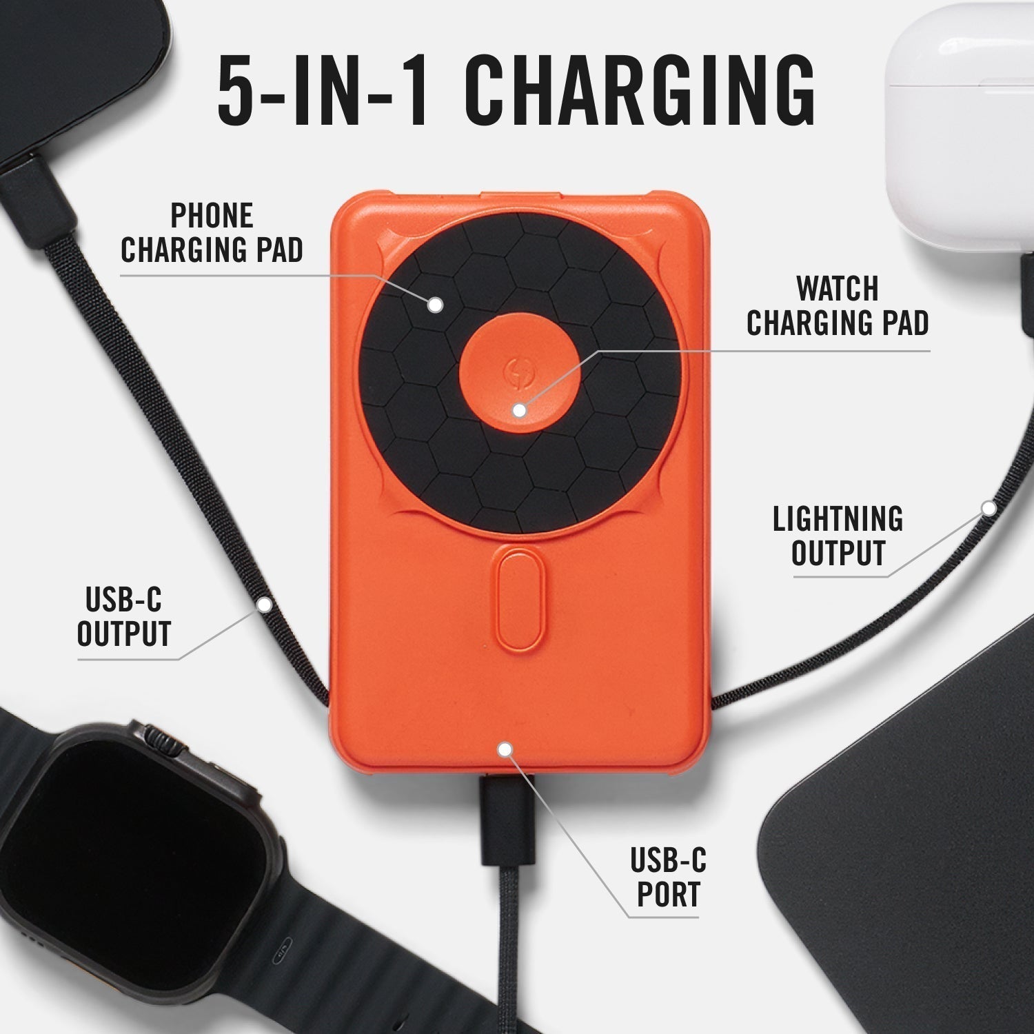 Magnetic Power Bank Bundle (3-Pack) - Basecamp Orange