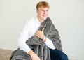 Lush Steel Gray Blanket