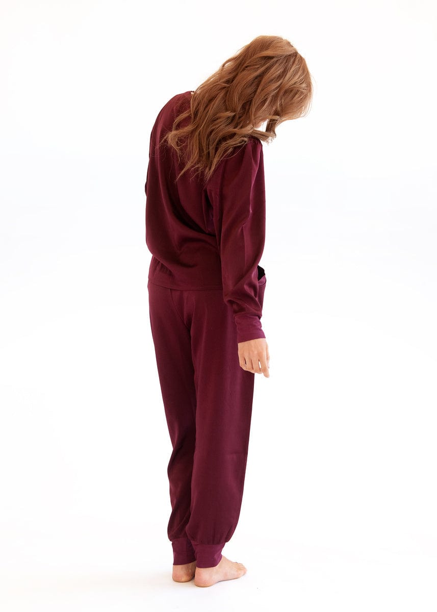 Must be Satin Pajamas - Maroon