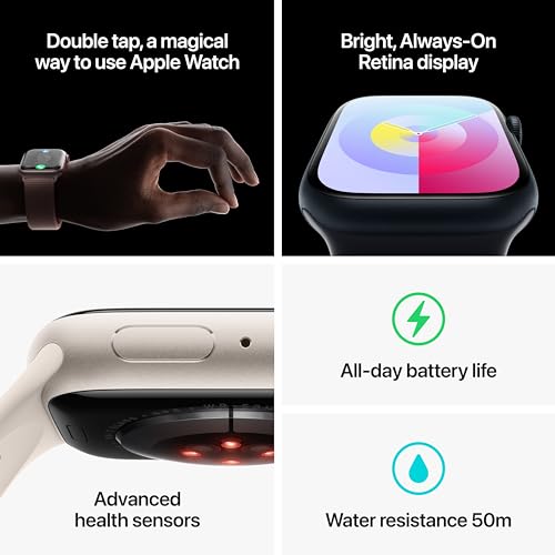 Apple Watch Series 9 GPS 41mm  - Pink Aluminum Case with Light Pink Sport Loop - MR953LW/A