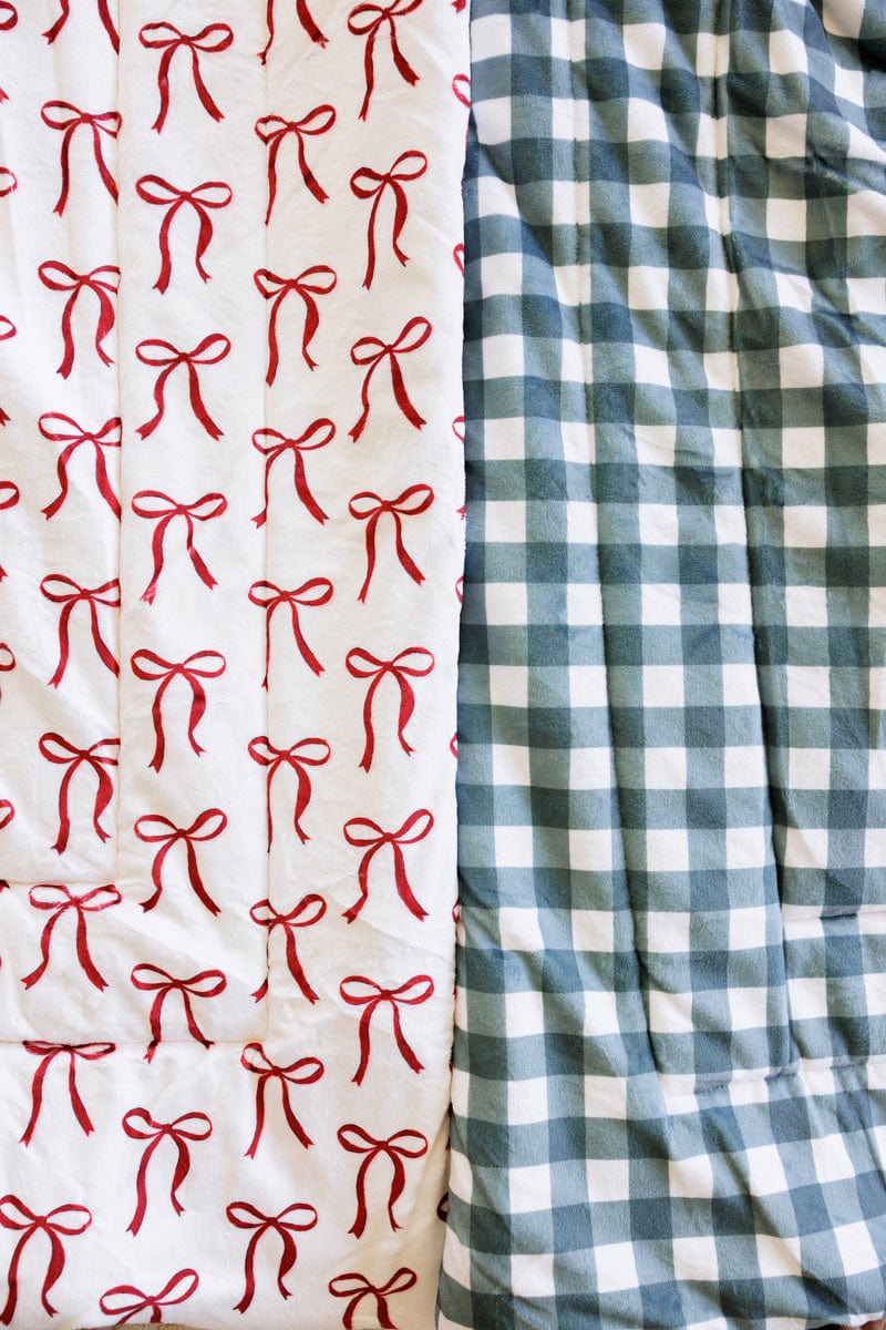 Sleeping Bag - Red Ribbon Bows